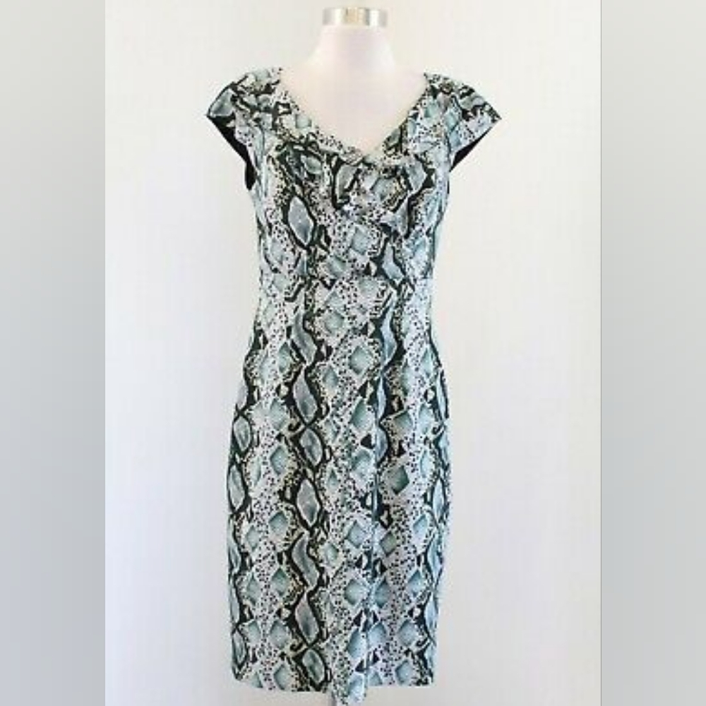 Kay Unger Silk Snakeskin dress size 6